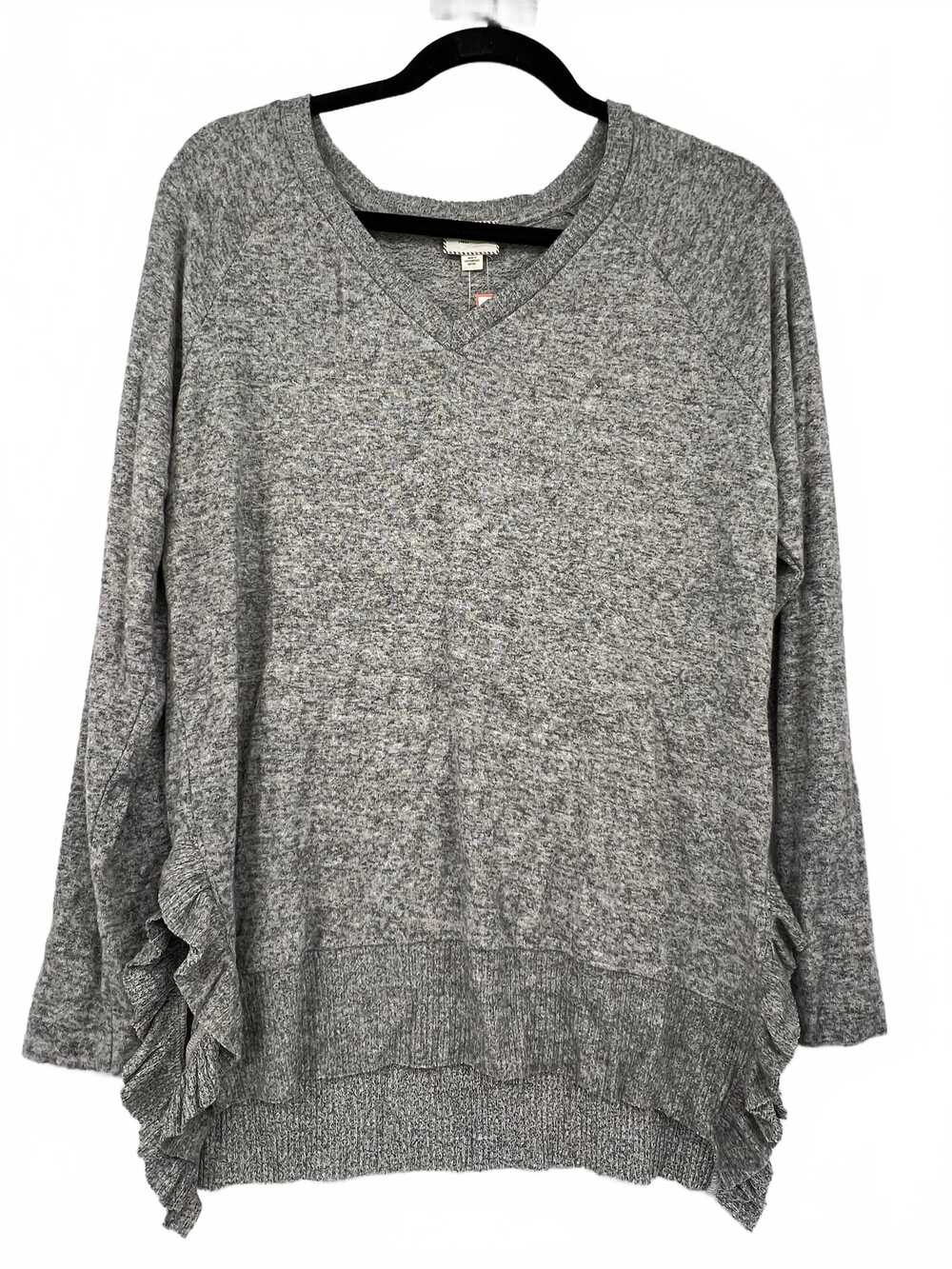 Postmark Gray V-Neck Sweater | Women’s Regular S Knit Top